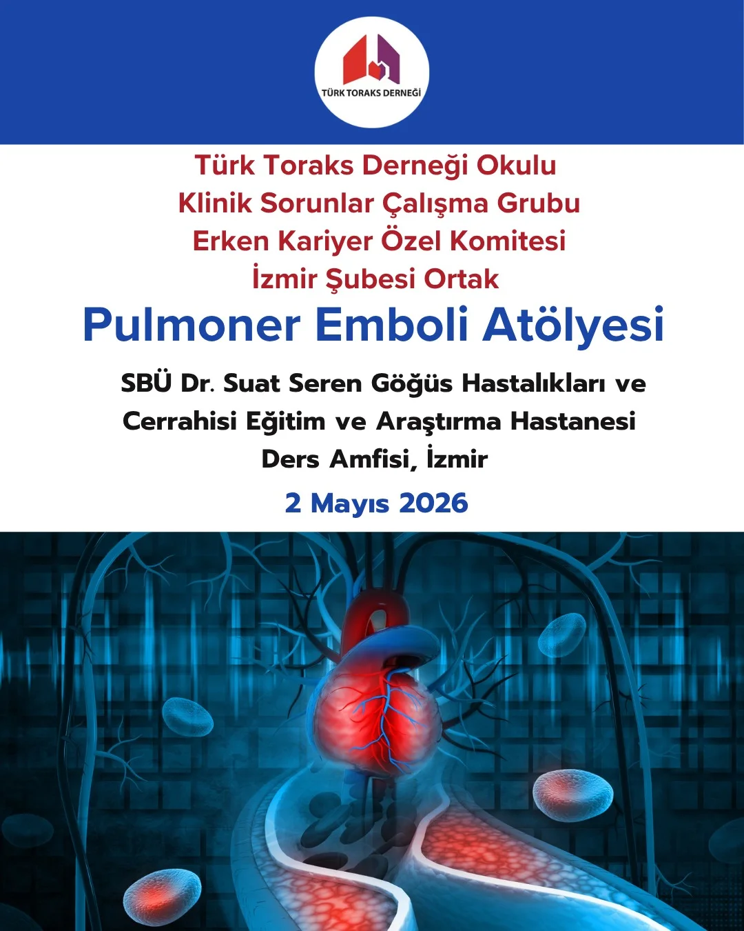 Türk Toraks Derneği Okulu, Klinik Sorunlar Çalışma Grubu, Erken Kariyer Özel Komitesi ve İzmir Şubesi Ortak: 