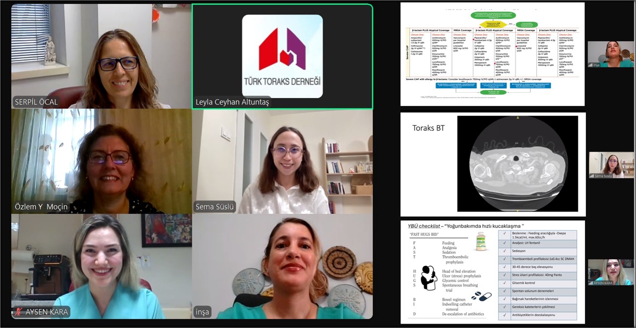 Türk Toraks Derneği Ankara Şubesi ile Solunum Yetmezliği ve Yoğun Bakım Çalışma Grubu Ortak Eylül Ayı Webinarı 