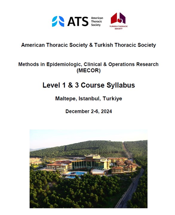 MECOR (Methods In Epidemiologic, Clinical And Operations Research) 2024 Programı Açıklandı