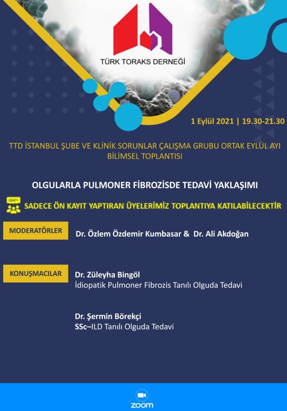Türk Toraks Derneği İstanbul Şubesi ve Klinik Sorunlar Çalışma Grubu Ortak Webinar Duyurumuz: 