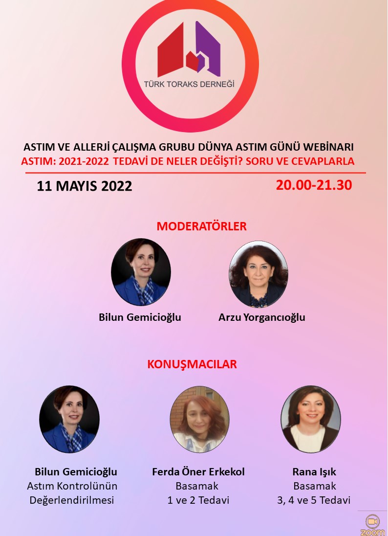 Türk Toraks Derneği Astım ve Allerji Çalışma Grubu Mayıs Ayı Webinar Duyurumuz: 