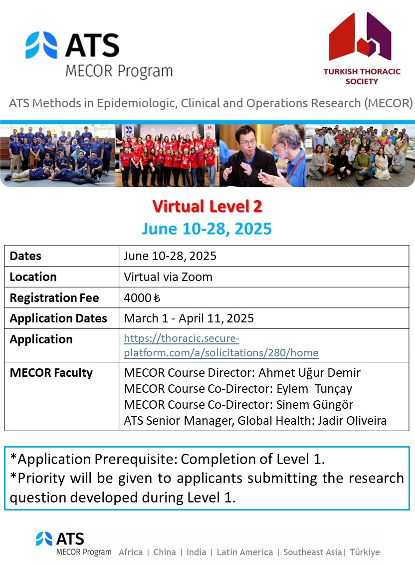 Online Level 2 ATS-TTS MECOR Türkiye 2025 Başvuruları Başladı