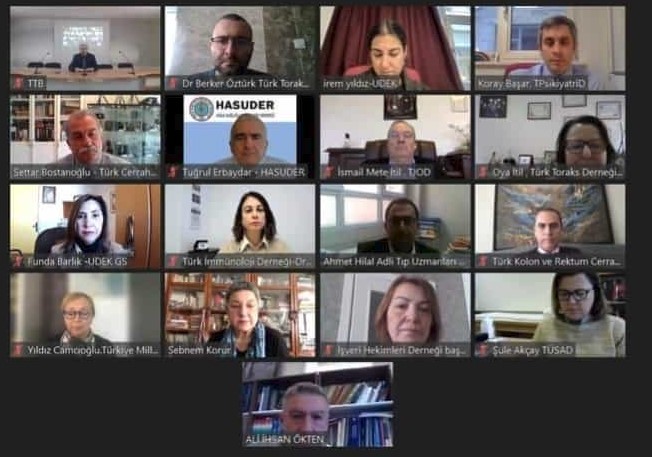 20 Ocak 2022 Tarihinde Derneğimiz ve Türk Tabipleri Birliği-Uzmanlık Dernekleri Eşgüdüm Kurulu Üyesi Dernekler Ortak Basın Toplantısı Yaptı