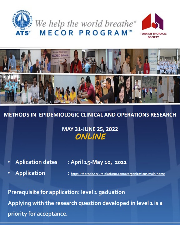 Online Level 2 ATS-TTS MECOR Türkiye 2022 Başvuruları Başladı