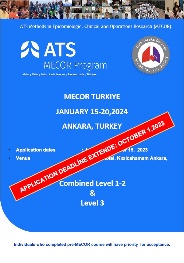 MECOR (Methods In Epidemiologic, Clinical And Operations Research) 2024 Başvuruları Uzatıldı